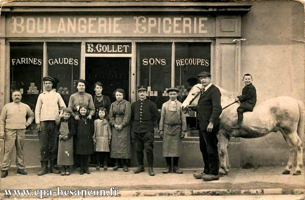 BESANÇON - Boulangerie Epicerie - E. COLLET, représentant en farines - 72 rue de Vesoul